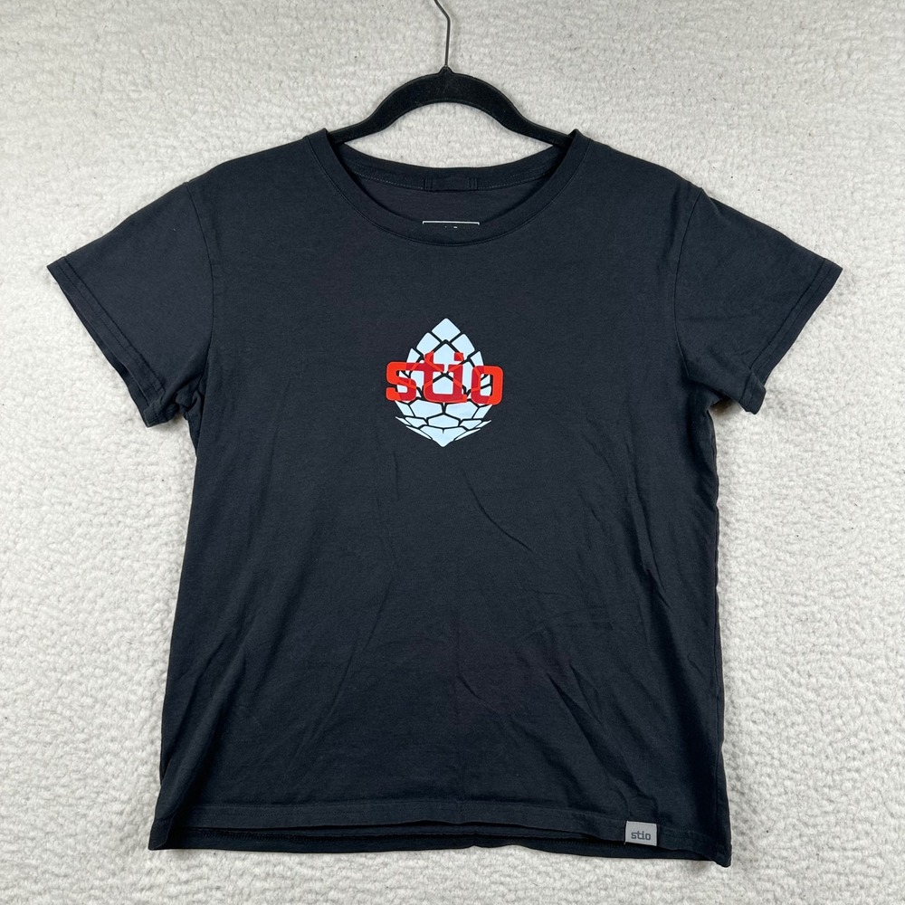 Stio Graphic Tee Women S Jackson Hole Organic Cotton Shirt Black Gorpcore Hiking